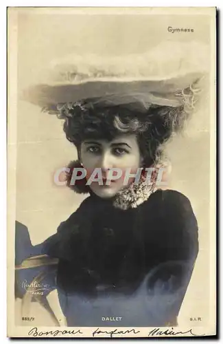 Cartes postales Fantaisie Femme Dallet Gymnase