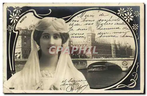 Cartes postales Fantaisie Femme Conciergerie Paris Mastio