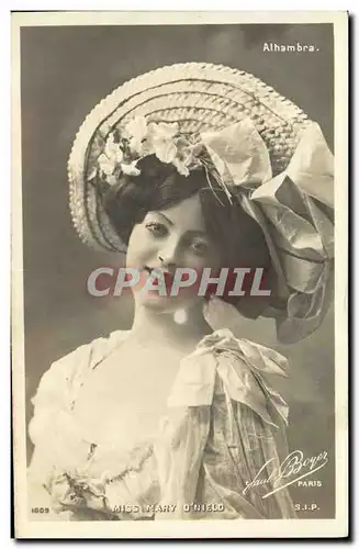 Cartes postales Fantaisie Femme Alhambra Miss Mary O Nielo