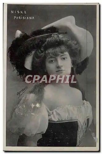 Cartes postales Fantaisie Femme Niska Parisiana