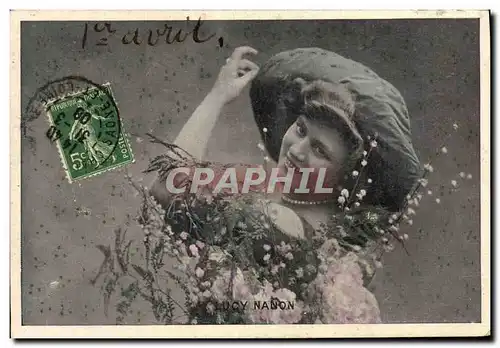 Cartes postales Fantaisie Femme Lucy Nanon 1er avril