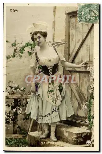 Cartes postales Fantaisie Femme Opera Santori