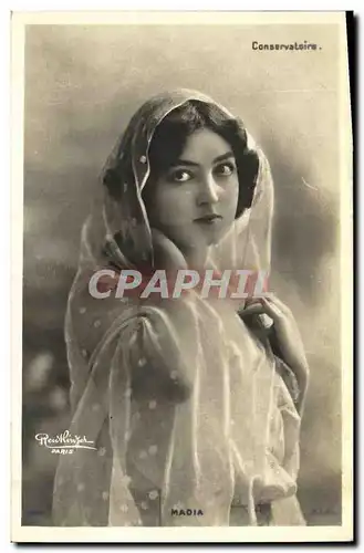 Cartes postales Fantaisie Femme Conservatoire Madia