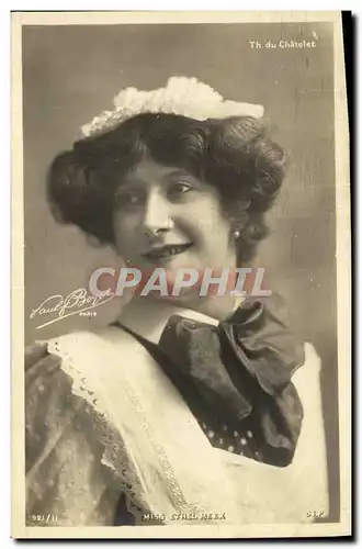 Cartes postales Fantaisie Femme theatre du Chatelet Miss Ethel Meek