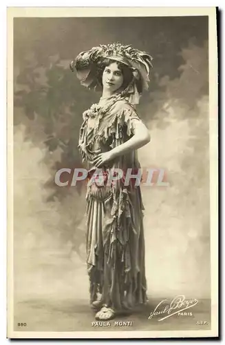 Cartes postales Fantaisie Femme Paula Monti