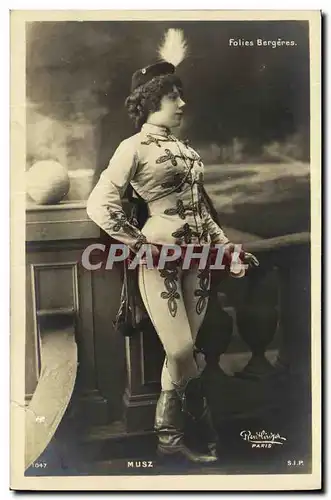 Cartes postales Fantaisie Femme Musz Foliers Bergeres