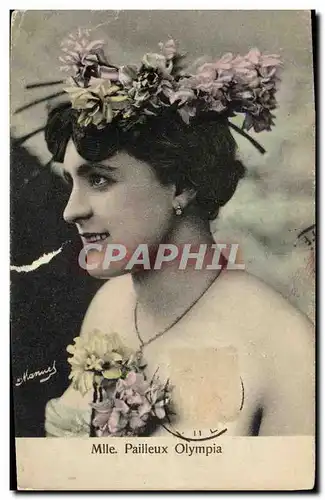 Cartes postales Fantaisie Femme Mlle Pailleux Olympia