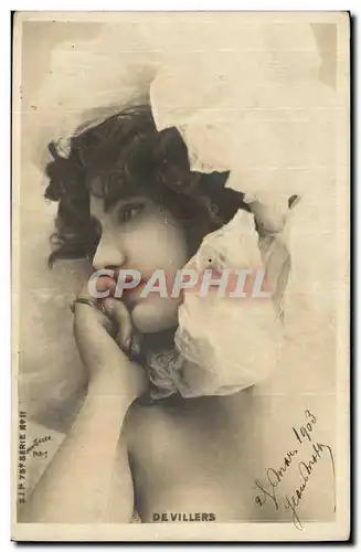 Cartes postales Fantaisie Femme De Vilers