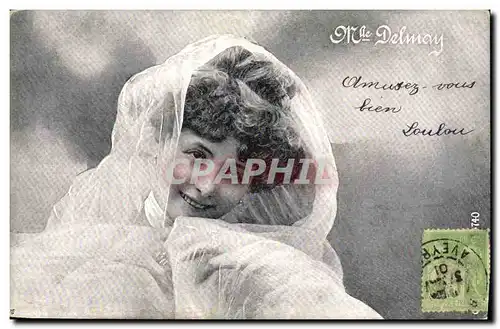 Cartes postales Fantaisie Femme Mlle Delmay