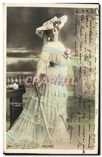 Cartes postales Fantaisie Femme Vaudeville Rejane