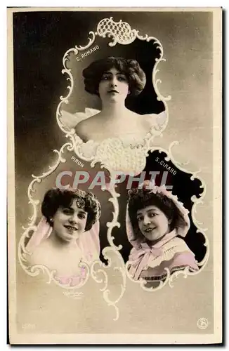 Cartes postales Fantaisie Femme Piron Romand Girard