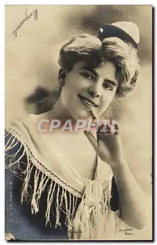 Cartes postales Fantaisie Femme Caux Reutlinger