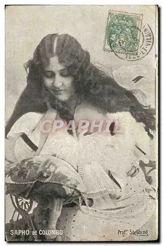 Cartes postales Fantaisie Femme Sapho de Colombo