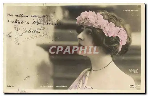 Cartes postales Fantaisie Femme Colonna Romano Casino de Paris