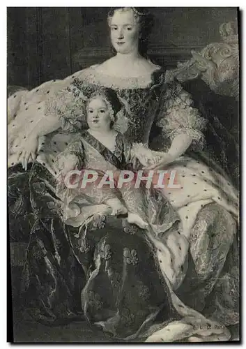 Ansichtskarte AK Fantaisie Femme Musee de Versailles Marie Leczinska et le Dauphin