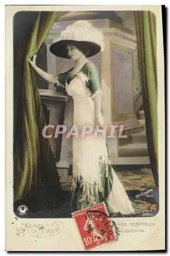 Cartes postales Fantaisie Femme Renee Desprez Capucines