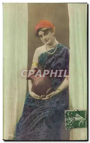 Cartes postales Fantaisie Femme carte toilee