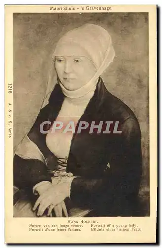 Cartes postales Fantaisie Femme Hans Holbein