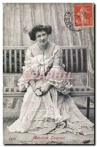 Ansichtskarte AK Fantaisie Femme Amelia Soarez