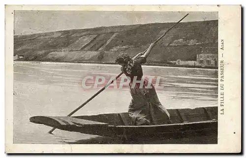 Cartes postales Fantaisie Femme La fille du passeur Adan