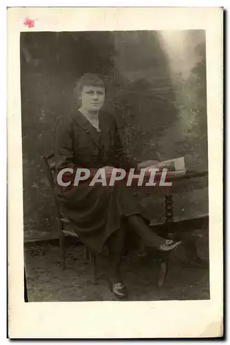 CARTE PHOTO Fantaisie Femme