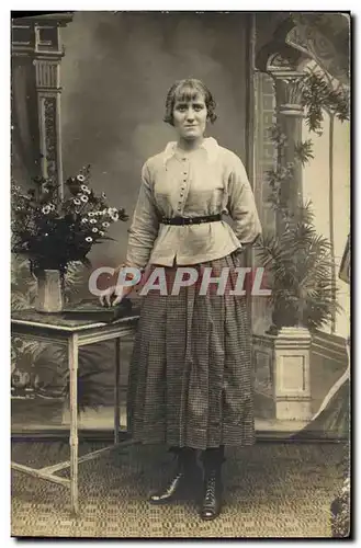 CARTE PHOTO Fantaisie Femme