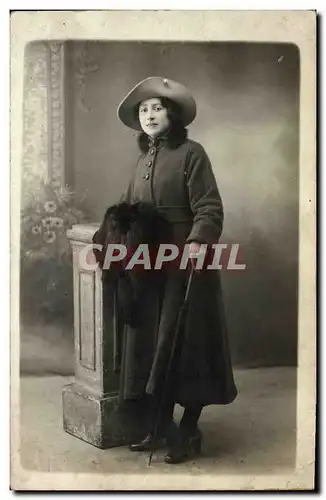 CARTE PHOTO Fantaisie Femme