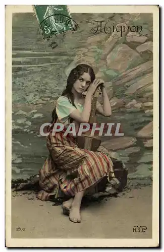 Cartes postales Fantaisie Femme Mignon