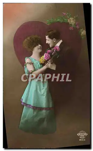 Cartes postales Fantaisie Femme Coeur