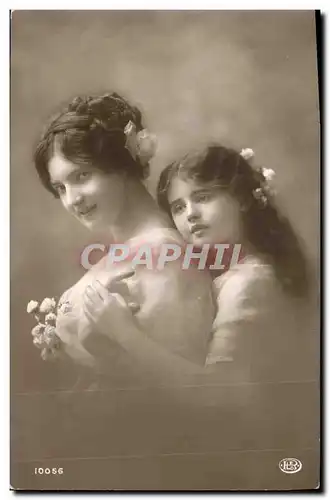 Cartes postales Fantaisie Femme Enfant