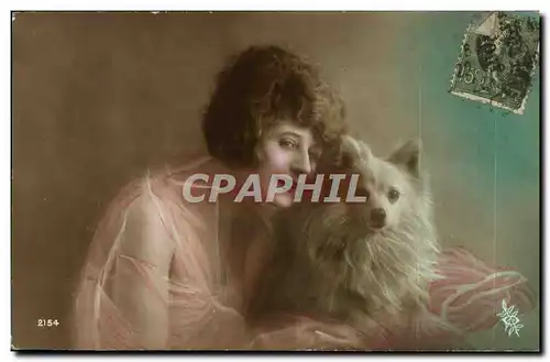 Cartes postales Fantaisie Femme Chien