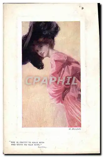 Cartes postales Fantaisie Femme Horsfall