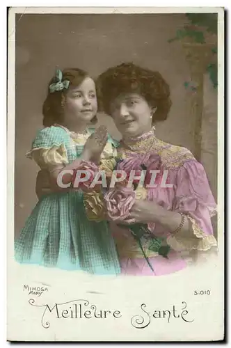 Cartes postales Fantaisie Femme Enfant