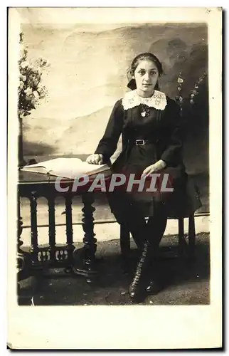 CARTE PHOTO Fantaisie Femme