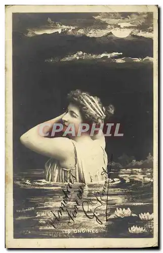 Cartes postales Fantaisie Femme Les ondines