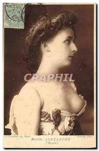 Cartes postales Fantaisie Femme Marthe Alexandre Scala