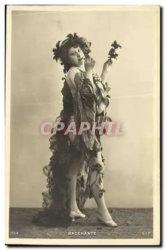 Cartes postales Fantaisie Femme Bacchante