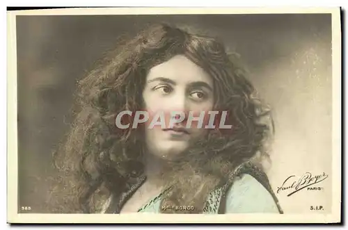 Cartes postales Fantaisie Femme Mlle Borgo