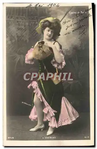 Cartes postales Fantaisie Femme Casino de Paris D Estriac