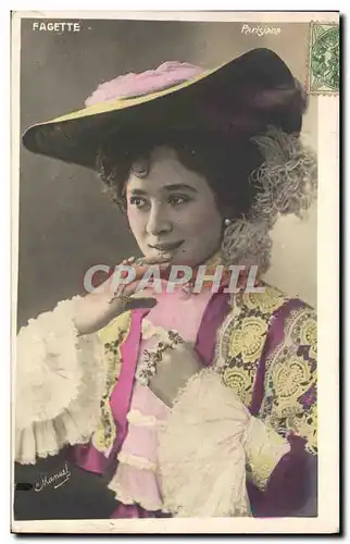 Cartes postales Fantaisie Femme Fagette Parisiana