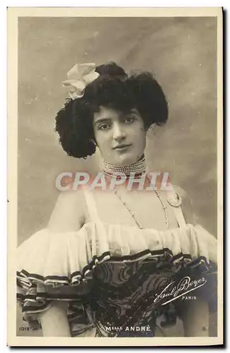 Cartes postales Fantaisie Femme Mlle Andre