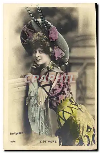 Cartes postales Fantaisie Femme E de Vere