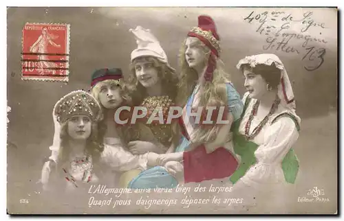 Cartes postales Fantaisie Femmes Militaria