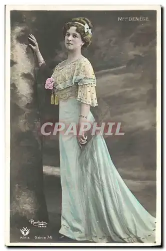 Cartes postales Fantaisie Femme Mlle Denege