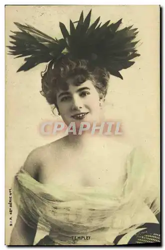 Cartes postales Fantaisie Femme Templey