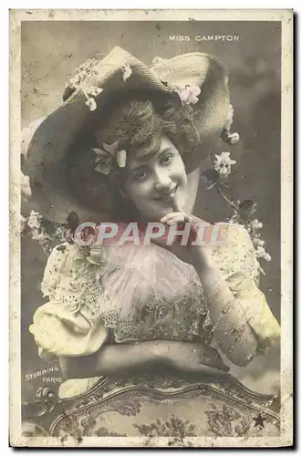 Cartes postales Fantaisie Femme Miss Campton