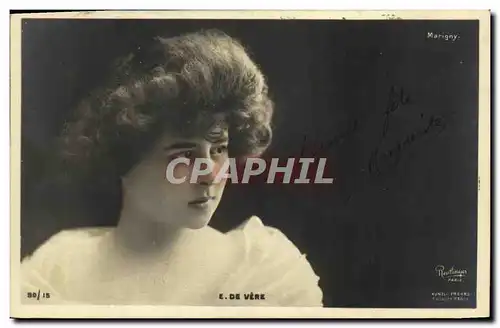 Cartes postales Fantaisie Femme E de Vere Marigny PAris