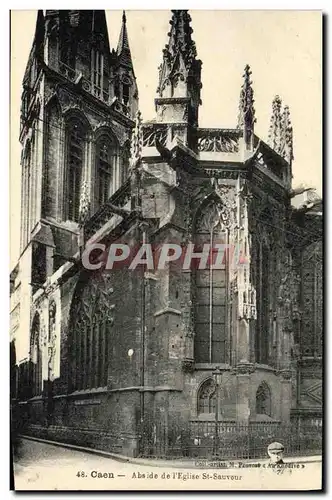 Ansichtskarte AK Caen Abside de L Eglise St Sauveur