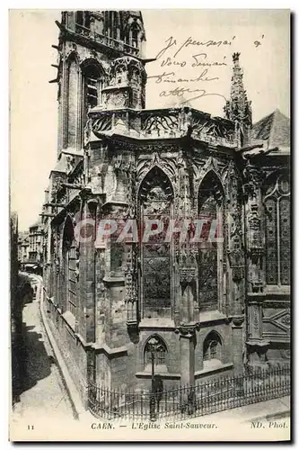 Ansichtskarte AK Caen L Eglise St Sauveur