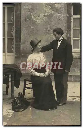 CARTE PHOTO Paris Mi careme 1931 Docteur Knock theatre